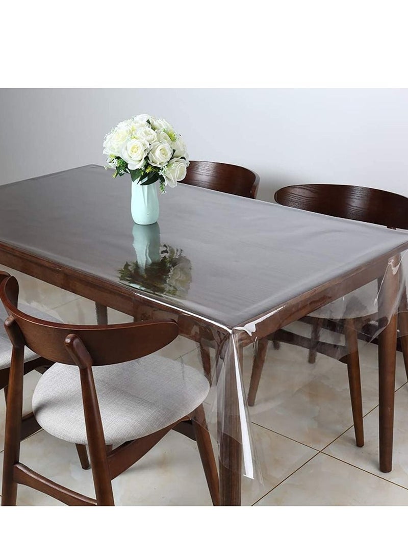 Tablecloth Protector Waterproof Oil-Proof Plastic Table Cover 120x140CM