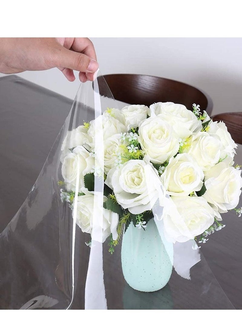Tablecloth Protector Waterproof Oil-Proof Plastic Table Cover 120x140CM