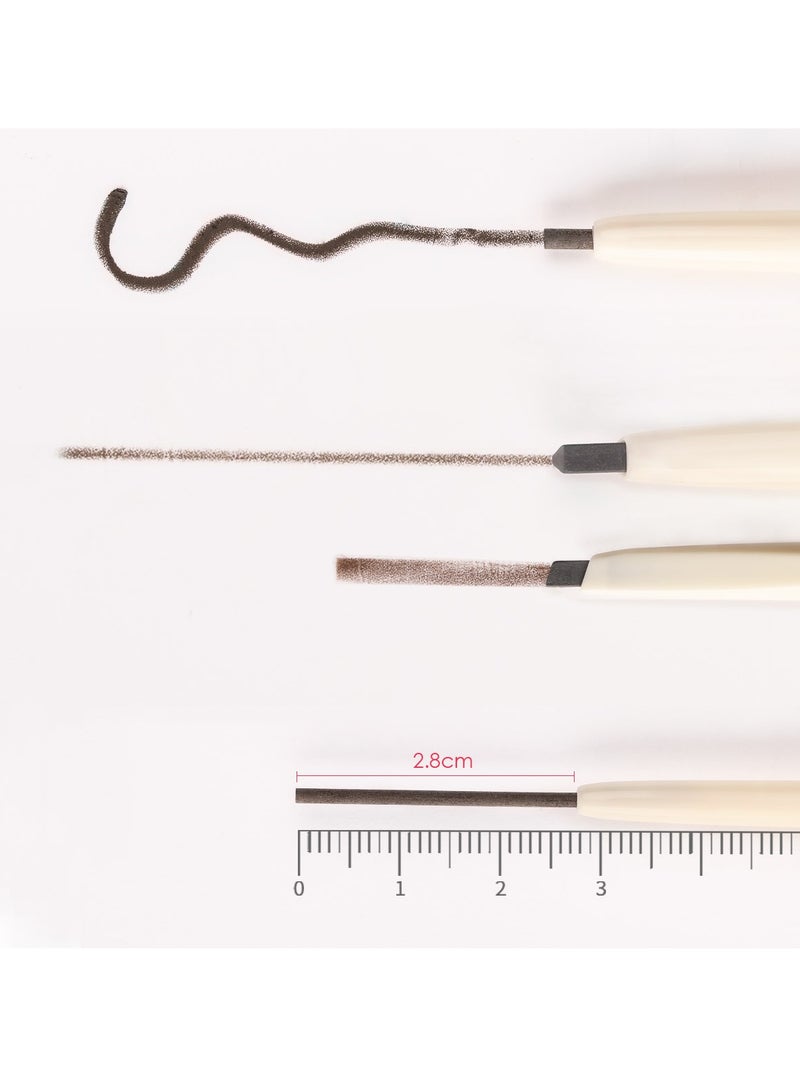FOCALLURE Artist Sketch Eyebrow Pencil Superfine Triangle & Round Head Longlasting Waterproof Eyebrow Pencil - Image 3
