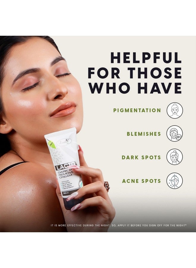 لاستر كريم لاكتو لإزالة البقع الداكنة | لتفتيح البشرة | علامات البثور | ندبات حب الشباب | توحيد لون البشرة | إزالة التصبغات والبقع | خالٍ من البارابين - 60 مل - Image 3