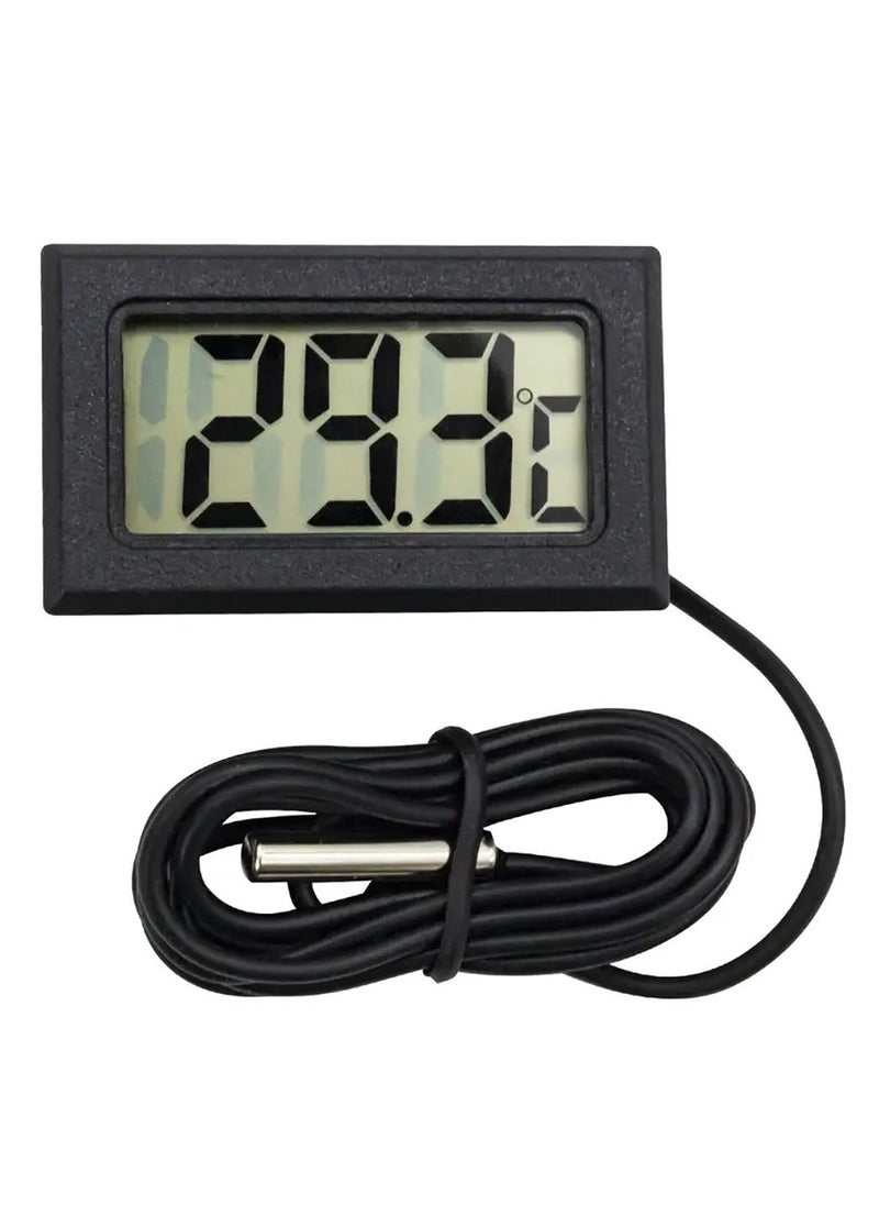 ماركة غير محددة ميزان حرارة رقمي صغير بشاشة LCD (مع مسبار) ميزان حرارة للثلاجة وحوض السمك رقمي  - Image 1