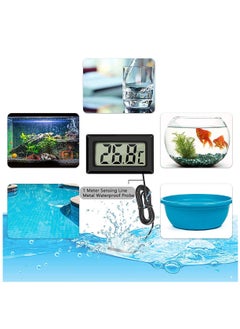 ماركة غير محددة ميزان حرارة رقمي صغير بشاشة LCD (مع مسبار) ميزان حرارة للثلاجة وحوض السمك رقمي  - Image 2