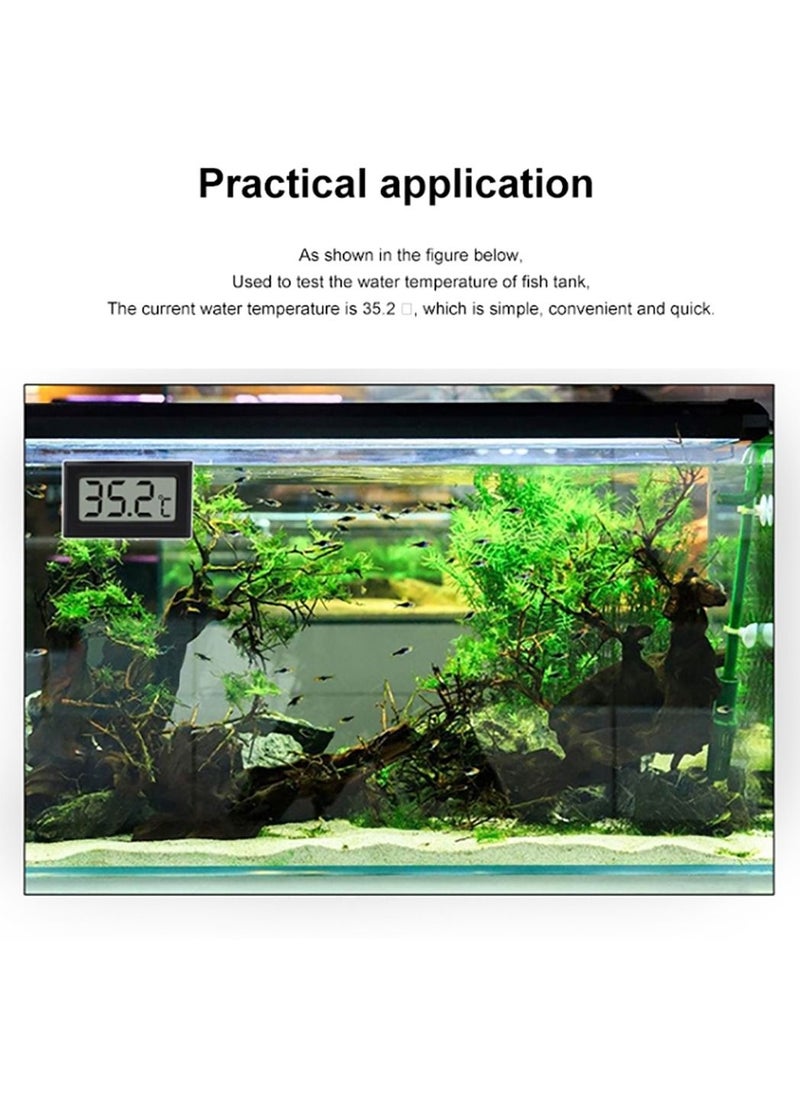 ماركة غير محددة ميزان حرارة رقمي صغير بشاشة LCD (مع مسبار) ميزان حرارة للثلاجة وحوض السمك رقمي  - Image 4
