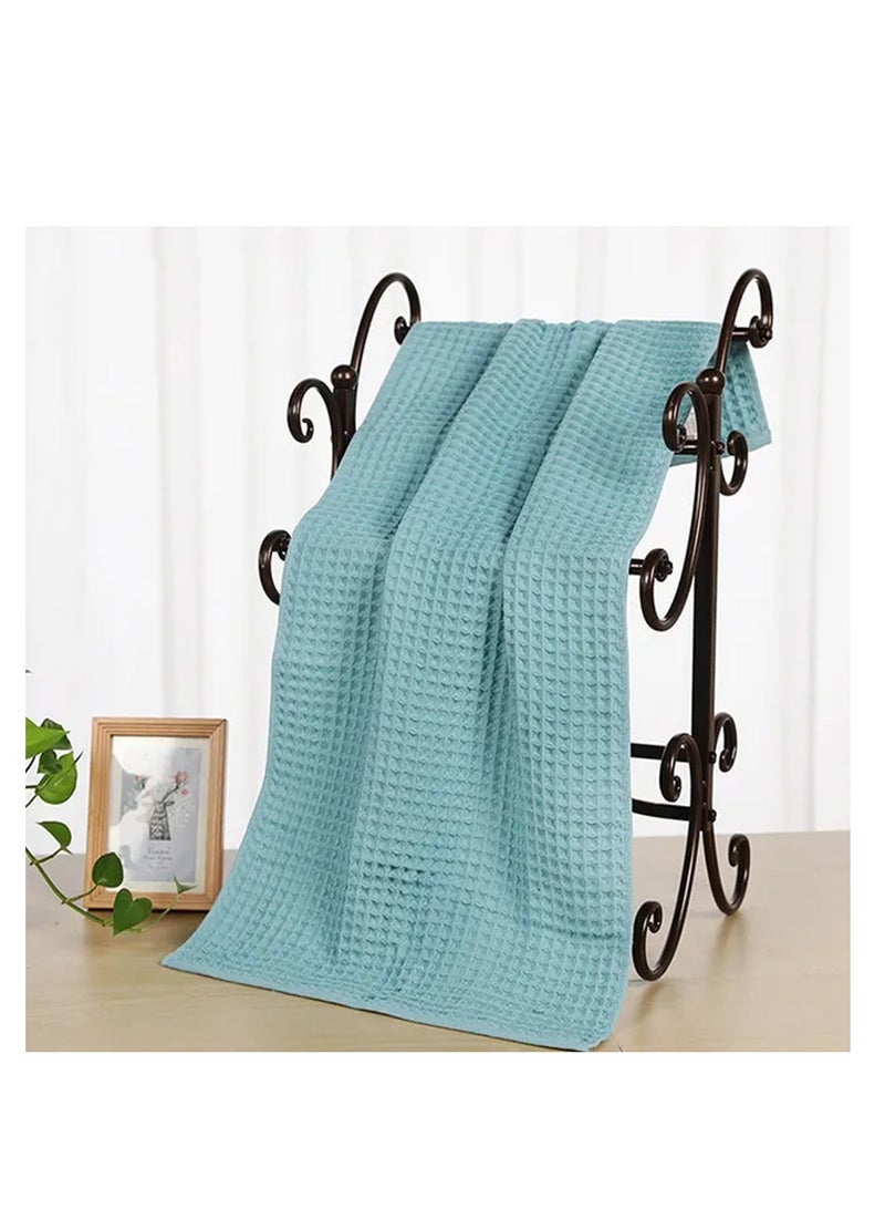 STAR BABiES Star Babies Pack of 2 (Beach Mat size 150 x 200cm, Waffle Towel Size 70 x 140cm)-Blue - Image 4