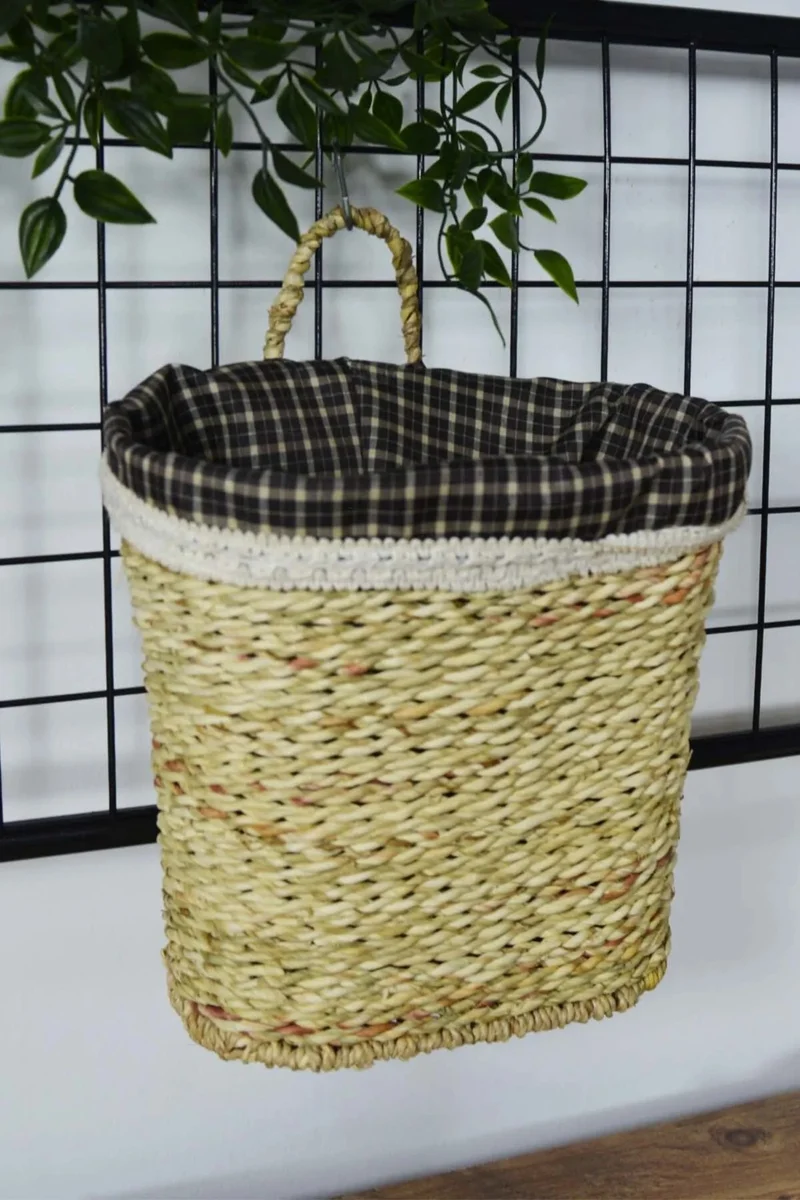 Sepetçi Baba Basketmaker Baba Sepetçibaba Wicker Door Basket Oval Cream