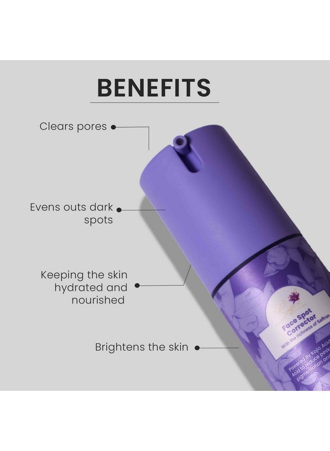 Saffr'n Face Spot Corrector with Saffron extract, 1% Kojic acid, for Face Spot and Blemish Reduction | 30 g - Image 5