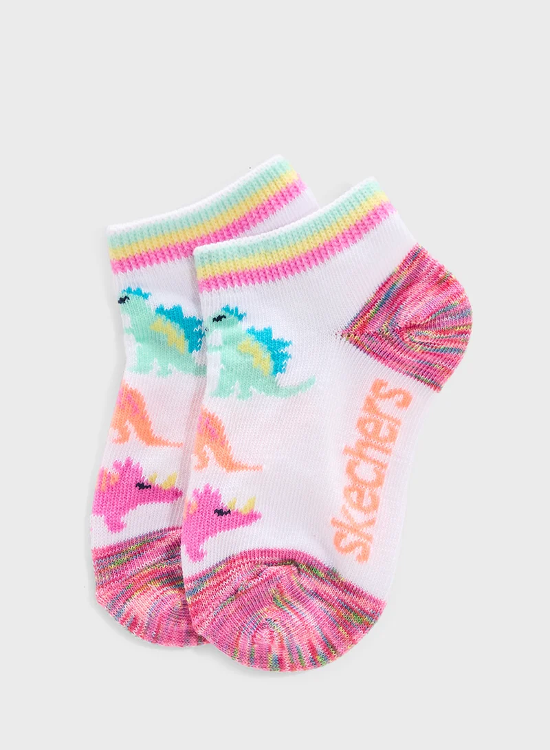 SKECHERS Kids 6 Pack Non Terry Socks