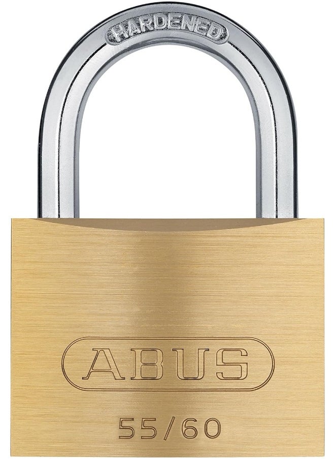 Abus ABUS 55/60 C KD 2.4-Inch All Weather Solid Brass with Hardened Steel Shackle Keyed Different Padlock  - Image 1