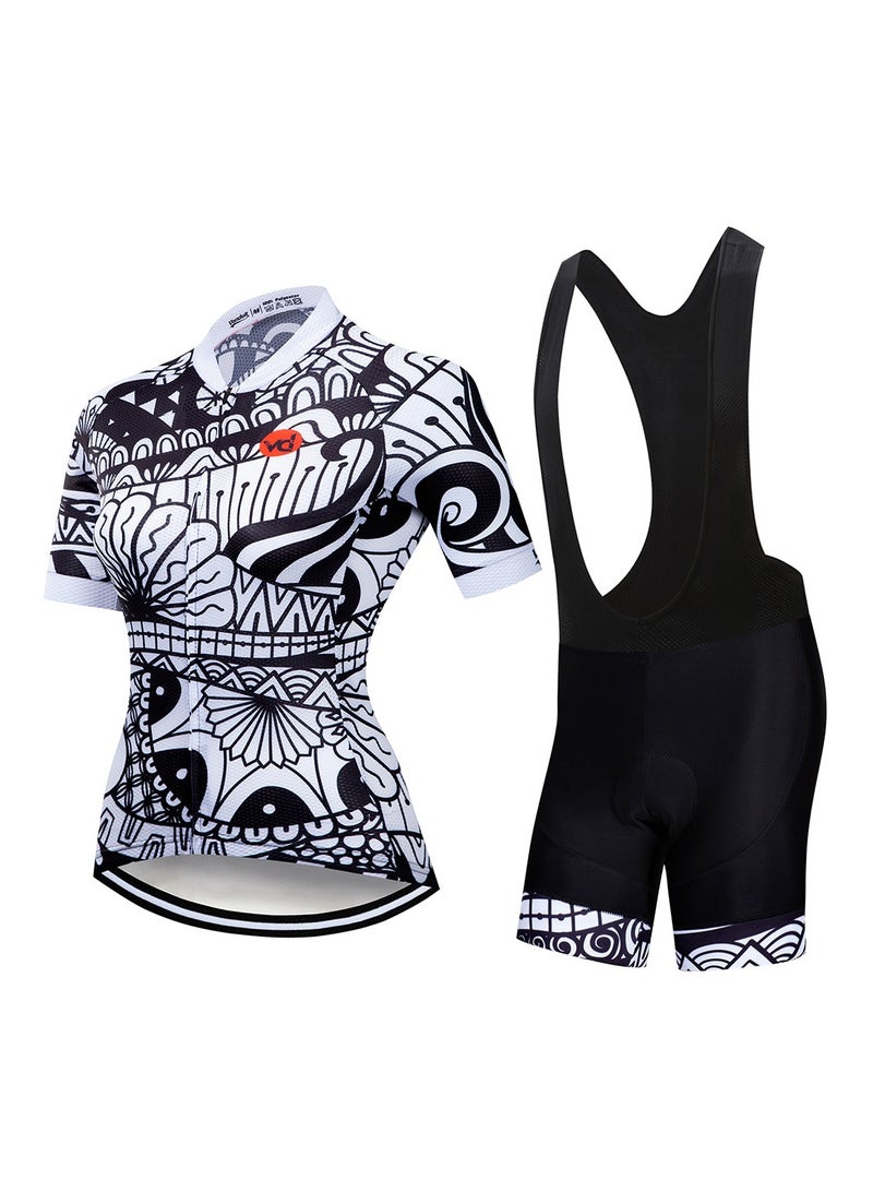 KUYING GR New Summer Outdoor Sunscreen Moisture Absorption Quick Drying Bicycle Women's Cycling Clothing Set - Image 1