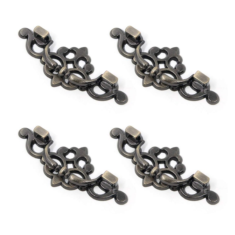 Mcredy Drop Bail Pulls Cabinet Pulls Retro Bronze Mounting Hole Distance 64mm25 Handle Pulls Set of 4