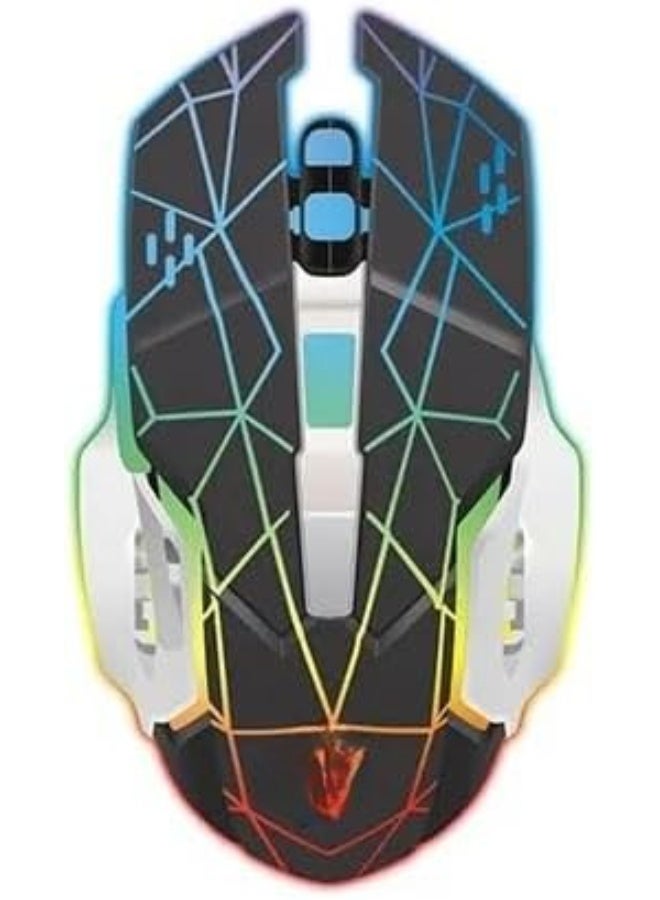High-Performance Wireless Gaming Mouse - Ergonomic, Easy-to-Use Mouse with RGB Lighting and Multi-Buttons - Ideal for PC Gaming & Daily Use