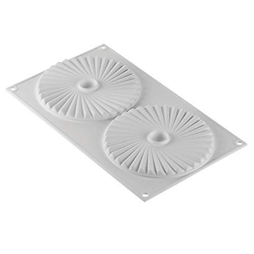 Silikomart Pliss 100 Silicone Mold with 2 Cavities Each 551 Inch Diameter x 039 Inch High - Image 1