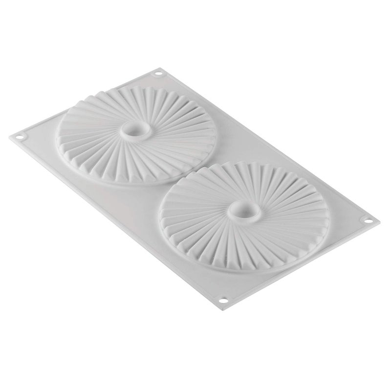 Silikomart Pliss 100 Silicone Mold with 2 Cavities Each 551 Inch Diameter x 039 Inch High - Image 2