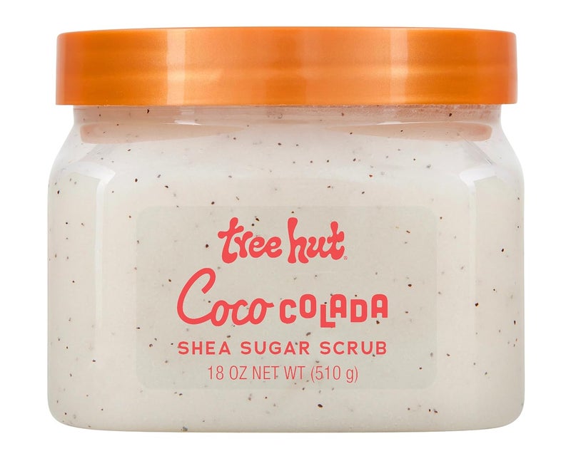 Treehut Coco Colada Shea Sugar Scrub, 18 oz, Ultra Hydrating and Exfoliating Scrub for Nourishing Essential Body Care - Image 1