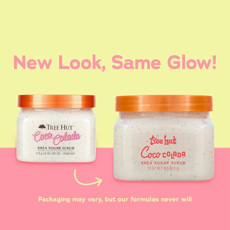 Treehut Coco Colada Shea Sugar Scrub, 18 oz, Ultra Hydrating and Exfoliating Scrub for Nourishing Essential Body Care - Image 2