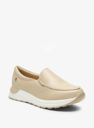 Flora Bella By Shoexpress Women Solid Slip-On Loafers with Platform Heels