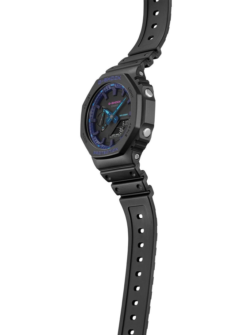 G-SHOCK Analog+Digital Resin Band Watch GA-2100VB-1A - Image 3