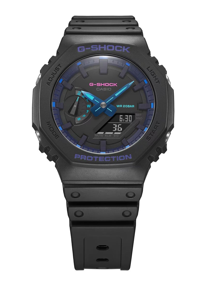 G-SHOCK Analog+Digital Resin Band Watch GA-2100VB-1A - Image 2