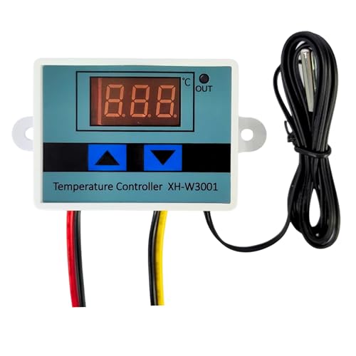 ROBOWAY W3001 Digital Display Temperature Controller 220V 10A | LED Thermostat Control Switch Probe, Temperature Controller for Egg Incubator, Thermocouple Sensor (RW-149) - Electronic Components - Image 1