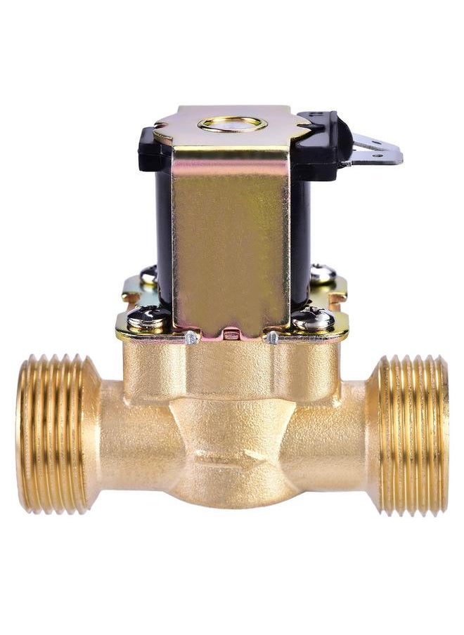 yongsheng Normally Closed Electric Water Shut off Valve, Brass Electric Solenoid Magnetic Valve, Water Inlet Flow Switch Valve for Water Control  - Image 5
