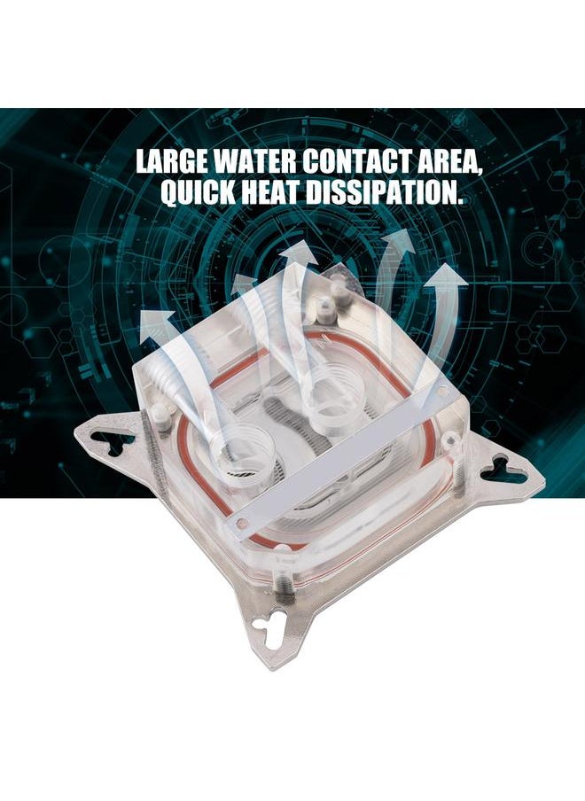 Thoraya Computer GPU Core Cover Water Cooling Block Copper Base Waterblock  - Image 3