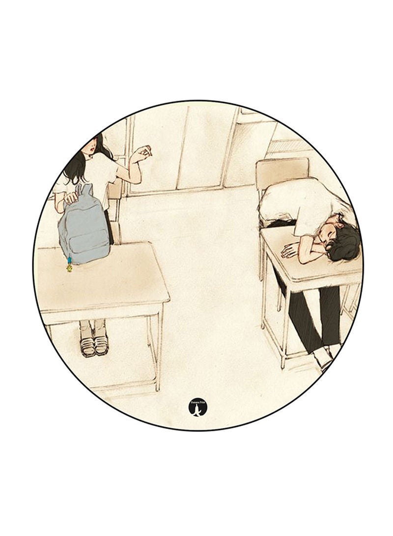 RKN Boy And Girl Printed Mouse Pad Multicolour