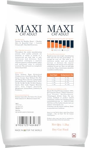 Maxi Tuna & Salmon Dry Cat Food 1.2Kg,Adult - Image 2
