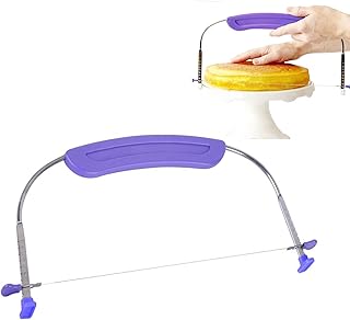 WAFJAMF WAFJAMF Adjustable Cake Leveler Cutter, Professional Cake Slicer with Stainless Steel Wires and Handle for Leveling  - Image 1