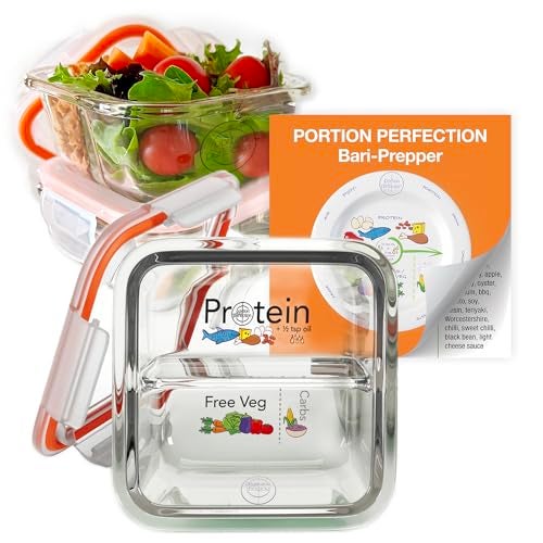 Portion Perfection Bariatric Must Haves / 3 Pk Bariatric Meal Prep Containers Reusable Glass Portion Control Container | Gastric Sleeve Must Haves | Bari Preppers - Image 4