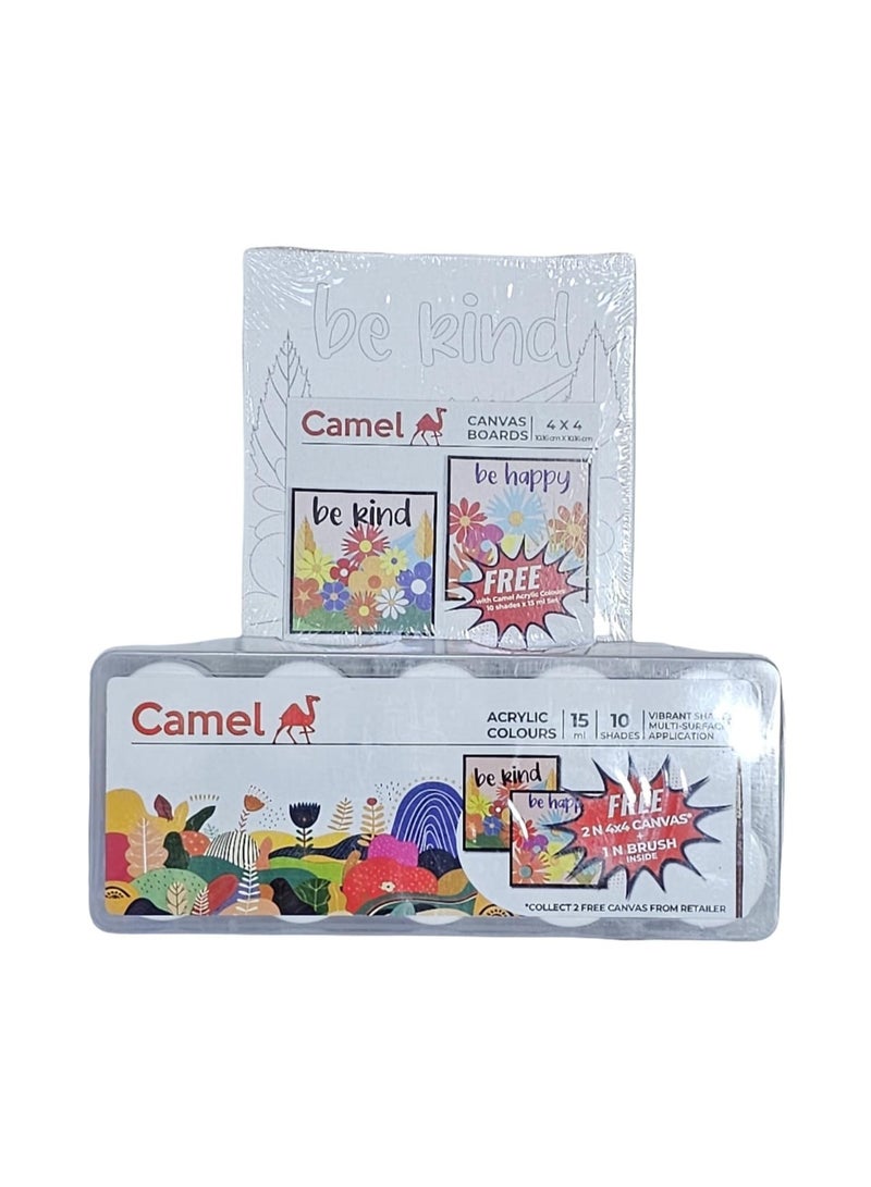 كاميل ألوان أكريليك الترا من كاميل - 15 مل لكل لون، 10 درجات - Image 2