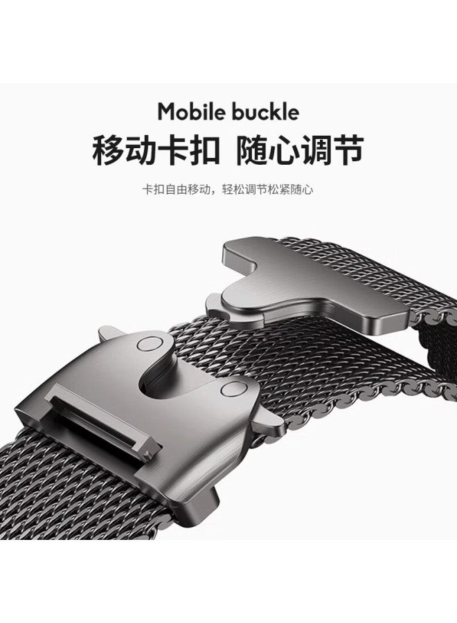 BHO Milanese Loop Parachute Buckle Watch Band For Apple Watch S10/ultra2 New Model Iwach S9/8/7/6/se - Image 4
