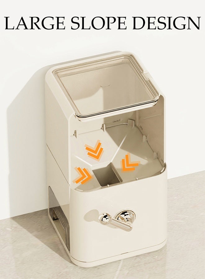 DUNISO Rice Dispenser, 2.5KG Rice Containers Storage, Sealed Moisture Proof Rice Bucket, Large Grain Flour, Soybean Container Storage for Kitchen, Pantry, Household - Image 5