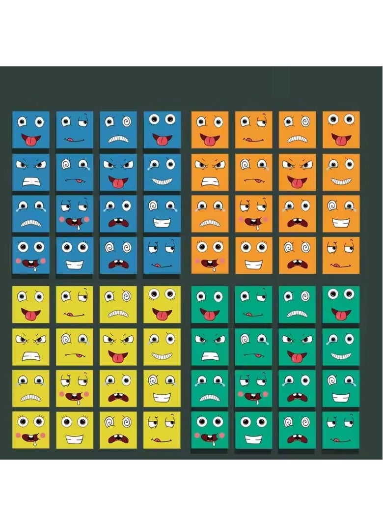 Face-changing emoji toys, fun emoji building blocks, face-changing cube games, Montessori puzzle toys, improving children's thinking skills, children's gifts - Image 5