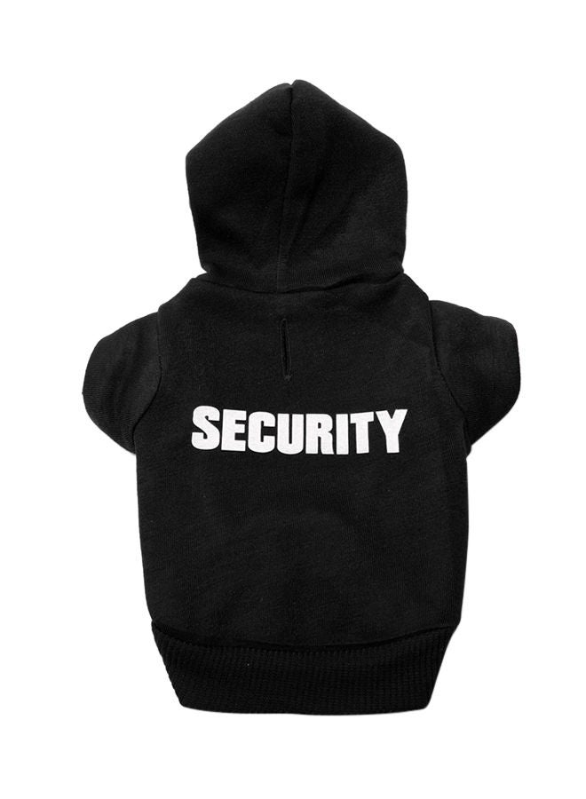 NIBEMINENT Security Printed Pet Hoodie Black/White - Image 1