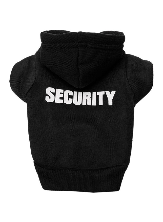 NIBEMINENT Security Printed Pet Hoodie Black/White - Image 2