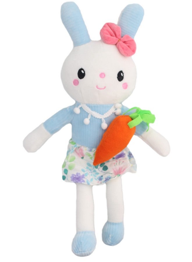 Tickles Tickles Rabbit Bunny with Carrot Soft Stuffed Plush Toy for Kids Girls Birthday Gifts (Size: 40 cm Color: Blue)  - Image 1