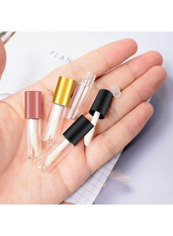 هونباي 24 قطعة من Honbay، عبوات ملمع شفاه صغيرة شفافة قابلة لإعادة الاستخدام، سعة 1.2 مل، زجاجات ملمع شفاه فارغة للسفر، قوارير للنساء والفتيات، مكياج DIY، عينات أحمر شفاه، مرطب شفاه - 4 ألوان - Image 4