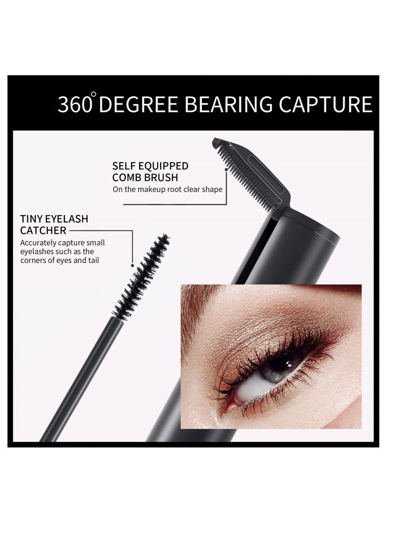 Excefore 2 in 1 Mascara for Fine Short Eyelash, Lower Lash Mascara with Brush, Extra Long Voluminous Smudge-proof Eyelashes, Washable Voluminous Eyelash, Natural Lengthening, Thickening Effect, Black - Image 4