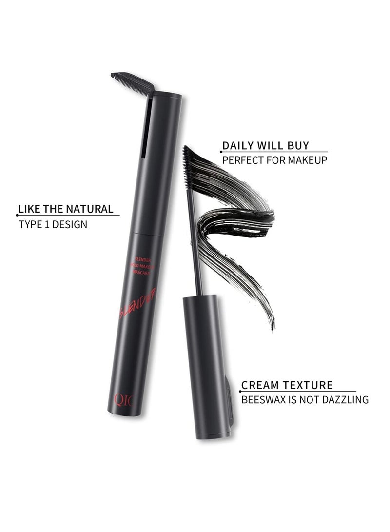 Excefore 2 in 1 Mascara for Fine Short Eyelash, Lower Lash Mascara with Brush, Extra Long Voluminous Smudge-proof Eyelashes, Washable Voluminous Eyelash, Natural Lengthening, Thickening Effect, Black - Image 3