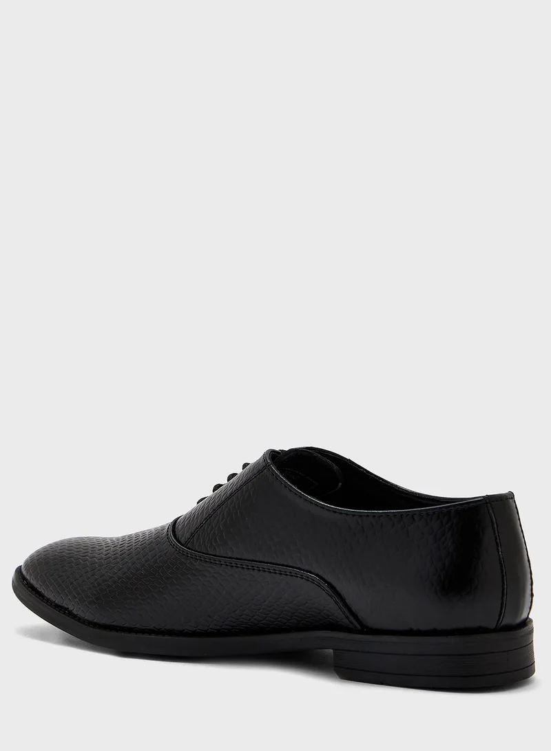 روبرت وود Snake Print Formal Lace Ups