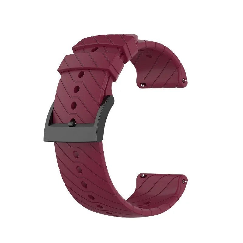Y&D 24mm Silicone Watch Band for Suunto D5/7/9/9 Baro/Spartan Sport - Breathable Replacement Wrist Strap - Image 1