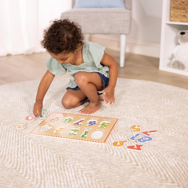 Melissa & Doug لعبة بازل الأرقام الخشبية من ميليسا ودوج - بازل مكون من 10 قطع للأطفال لتعرف الأرقام ومهارات العد - Image 5