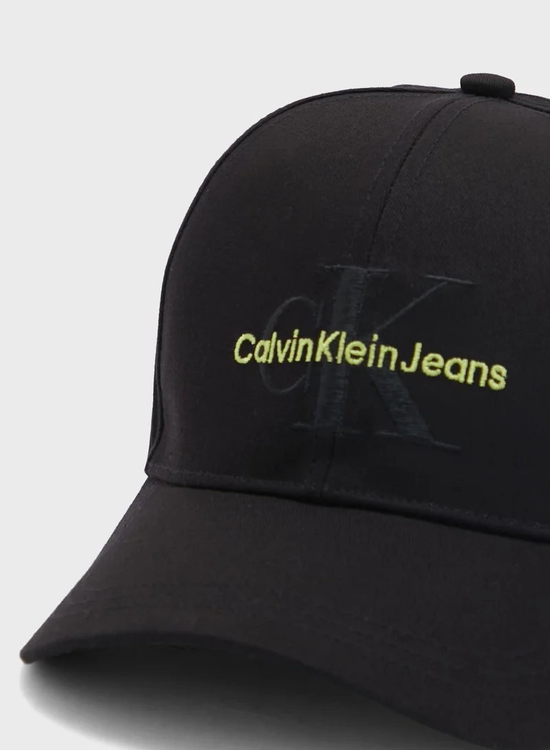 Calvin Klein Jeans Monogram Detailed Curved Peak Cap