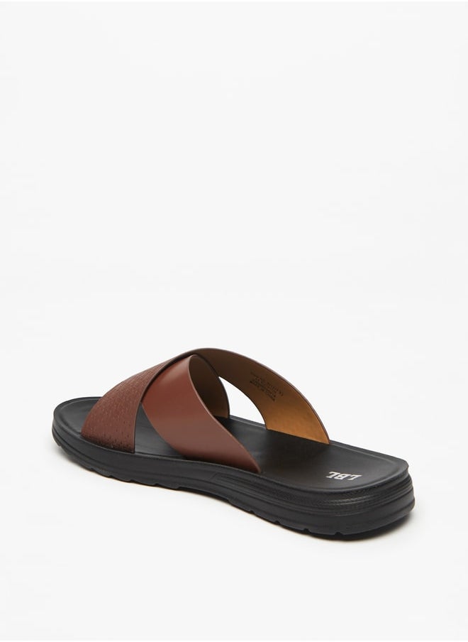 LBL by Shoexpress Men's Textured Slip-On Sandals  - Image 2