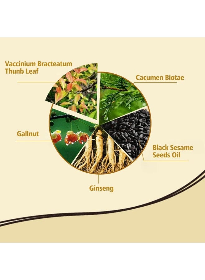 URBANMAC Herbal 3 in 1 Hair Dye Instant Black Hair Shampoo for Women & Men - Image 2