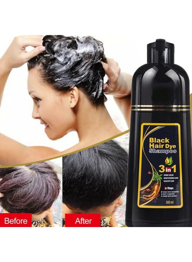 URBANMAC Herbal 3 in 1 Hair Dye Instant Black Hair Shampoo for Women & Men - Image 3