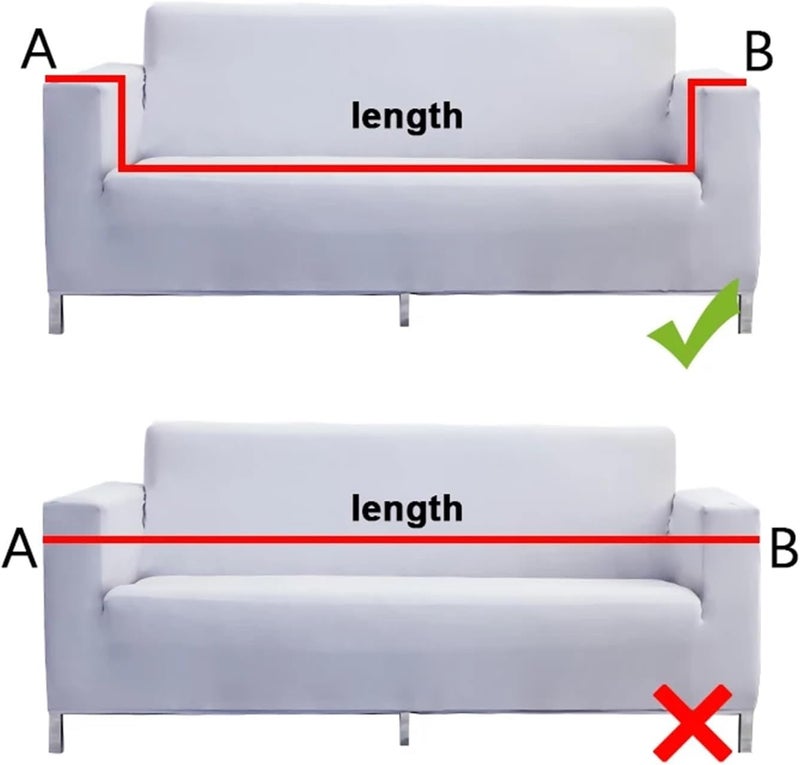 Couch Cover with Skirt Hemline Skirt Sofa Covers for Living Room Elastic All-Inclusive Couch Cover Sectional Furniture Slipcovers(Color 15,1pc 3-Seat 190-230cm) - Image 3