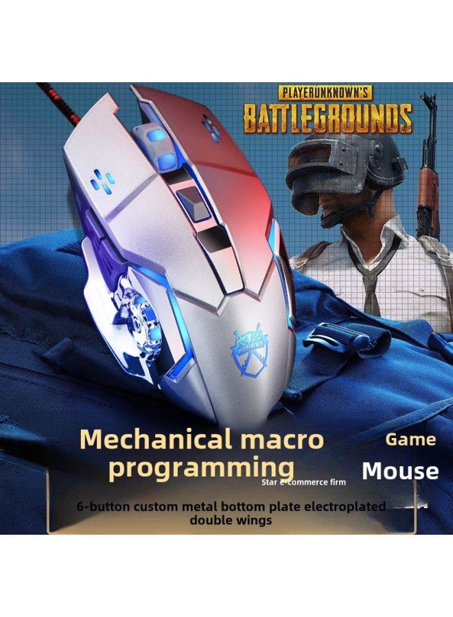 ماوس كهربائي ميكانيكي للألعاب المنزلية رانجلر، ماوس سلكي للمكتب، كمبيوتر محمول، سطح مكتب، لون آخر: 【رجال ونساء/أولاد وبنات طلاب 2024 وصول جديد/لعبة رياضية إلكترونية للمنزل والمكتب، ماوس شبكي منزلق محايد، محيطي كبير على شكل يد، أشكال يد صغيرة مناسبة لعدم إرهاق اليدين - Image 5
