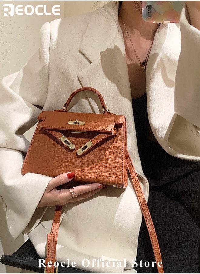 REOCLE Women's Handbags Crossbody Bags Top Handle Satchel with Detachable Strap Luxury Tote Work Bag PU Fashion Designer Handbags Purses  - Image 2