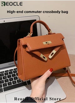 REOCLE Women's Handbags Crossbody Bags Top Handle Satchel with Detachable Strap Luxury Tote Work Bag PU Fashion Designer Handbags Purses  - Image 3